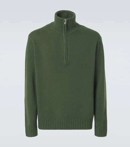 Allude Cashmere half-zip sweater 1