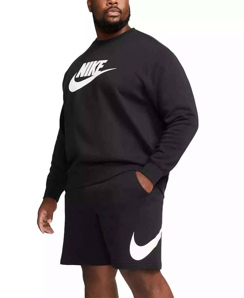 NIKE Men's Sportswear Club Fleece Graphic Crewneck Sweatshirt 4