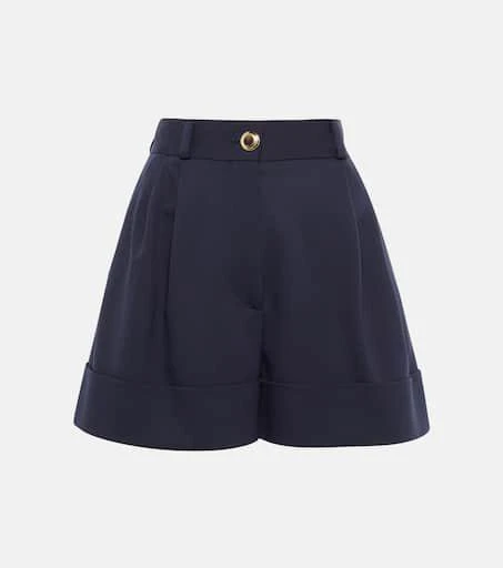 Miu Miu High-rise wide-leg wool shorts 1