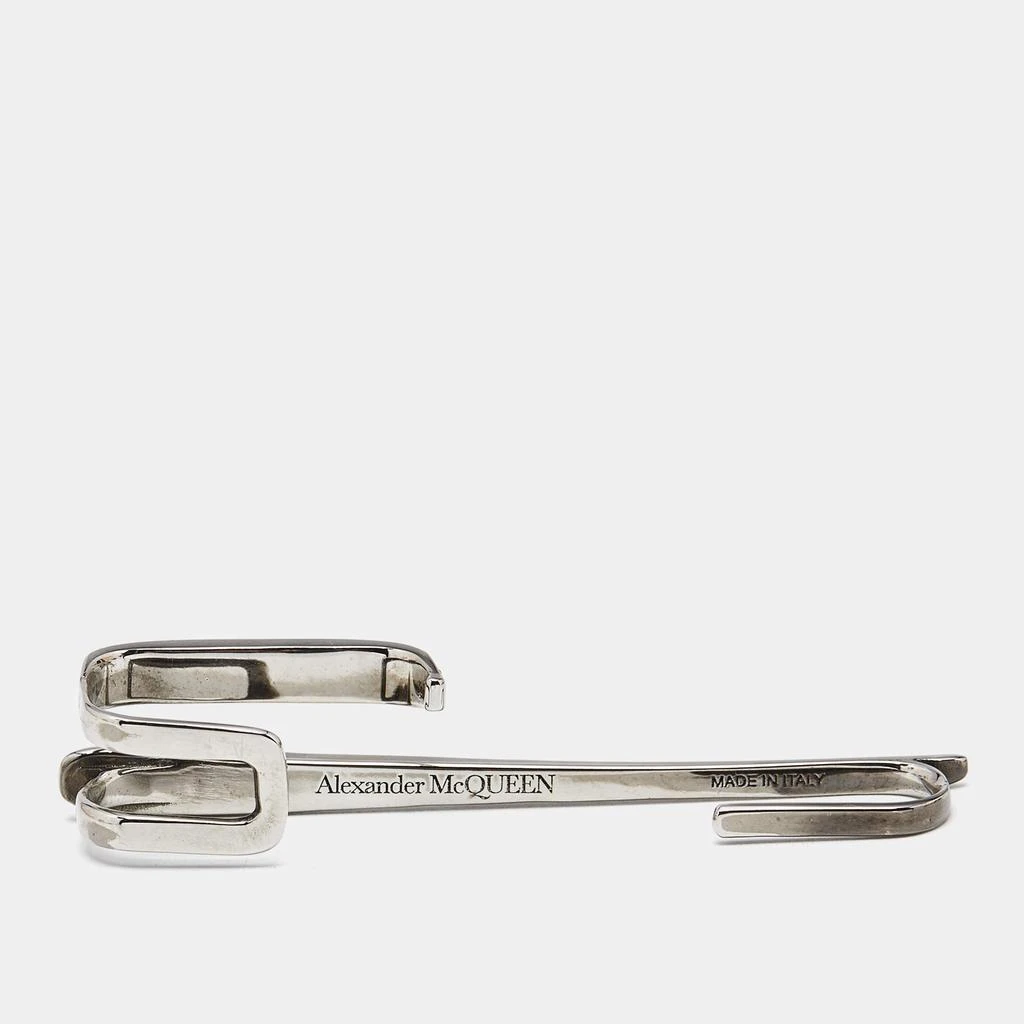 Alexander McQueen Alexander McQueen Crystals Silver Tone Brooch 3