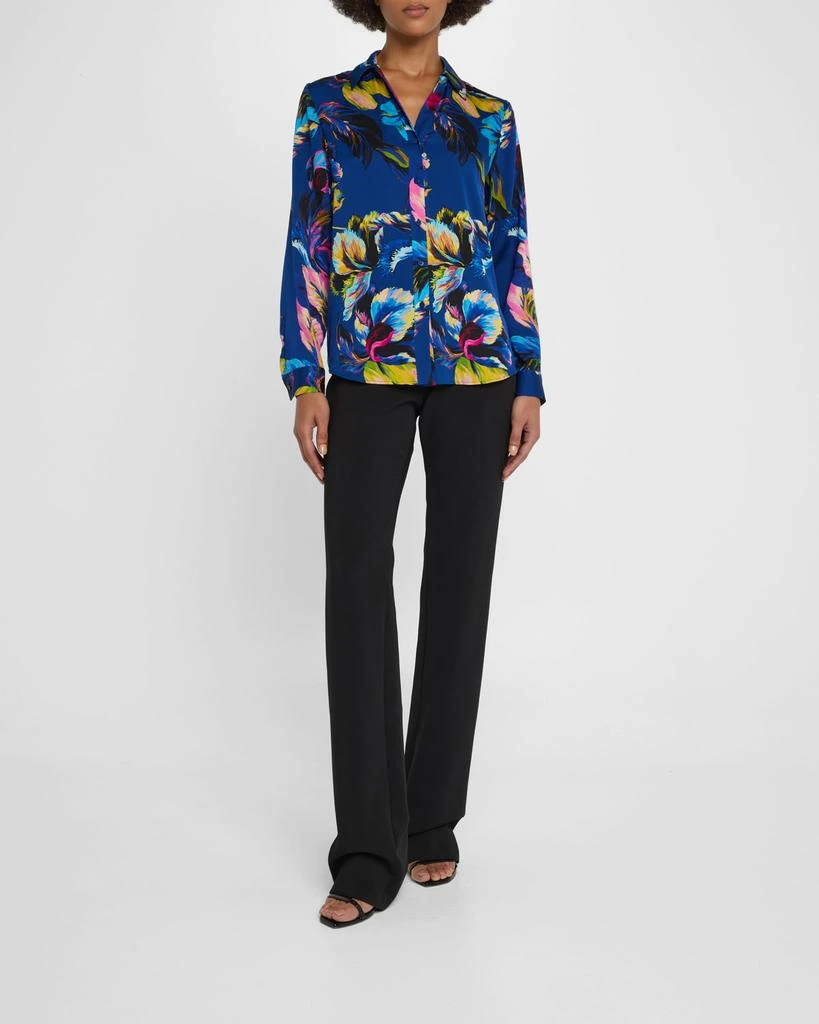 Tahari The Madeline Daphne Floral-Print Silk Blouse 2
