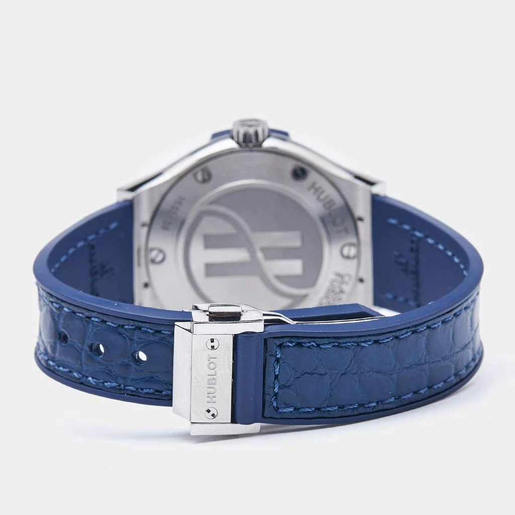Hublot Hublot Blue Titanium Rubber Classic Fusion 581.NX.7170.LR Women's Wristwatch 33 mm 5
