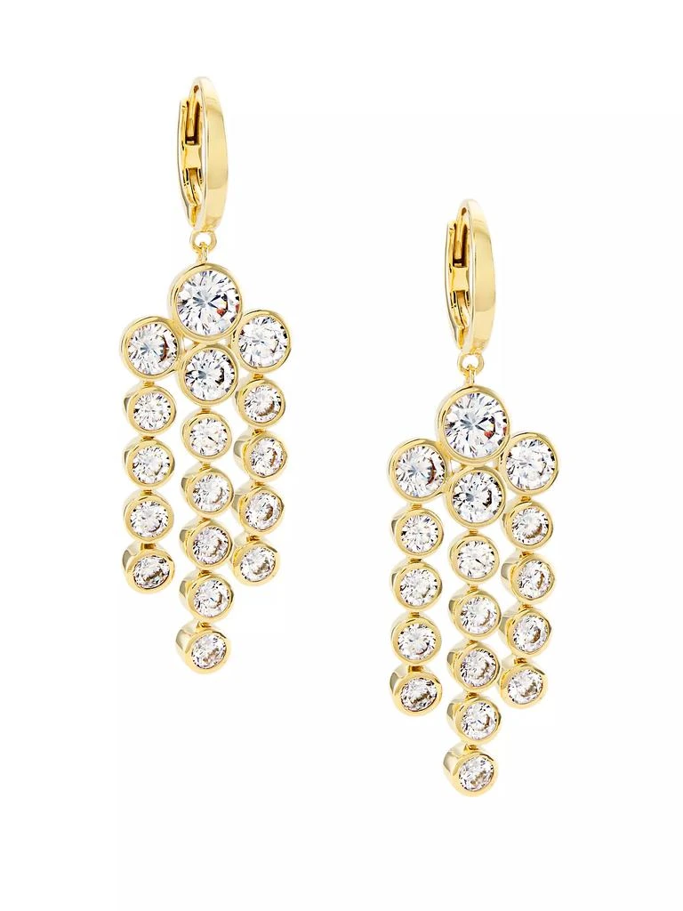 Adriana Orsini Basel 18K-Gold-Plated & Cubic Zirconia Small Chandelier Earrings 1