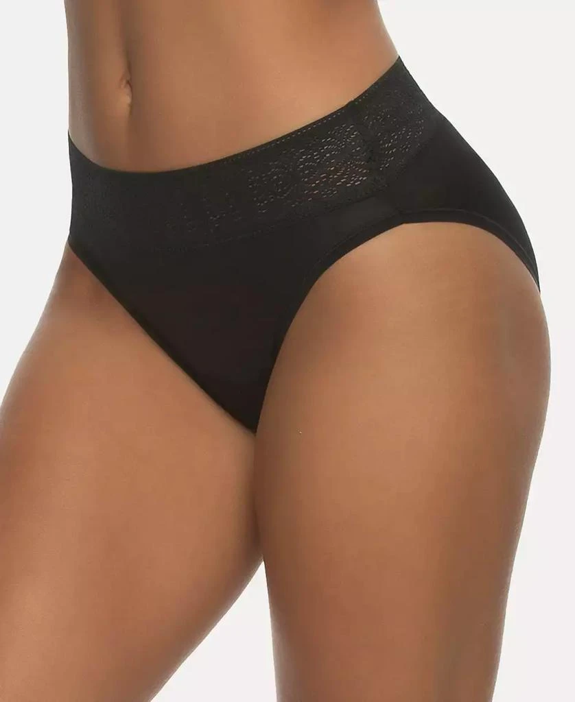 Felina Women's Serene Modal and Lace High Cut Underwear 1