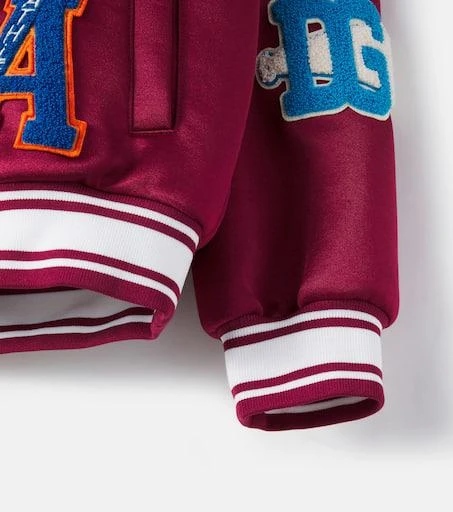 Dolce 
Gabbana DG patch-appliqué varsity jacket 3