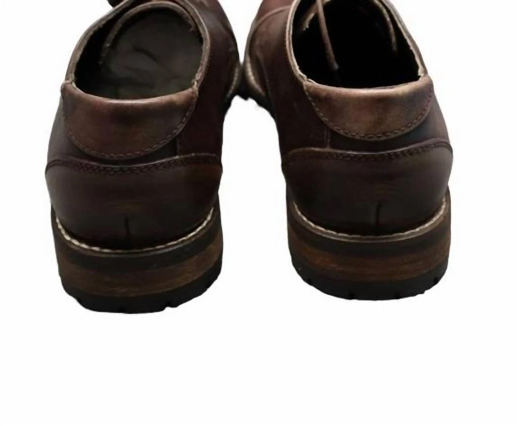 T.B. PHELPS Men's Jeremy Captoe Oxford Shoes In Mahogany 2
