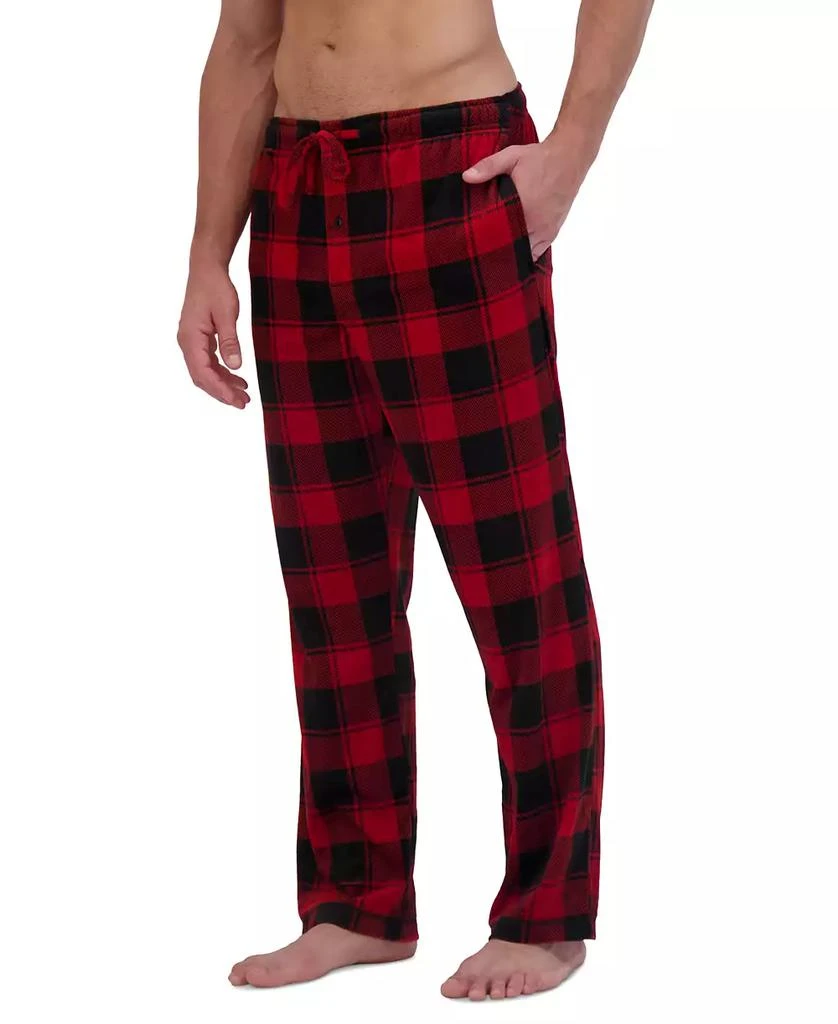 Hanes Men's Ultra Soft Plaid Brushed Fleece Pajama Pants 6