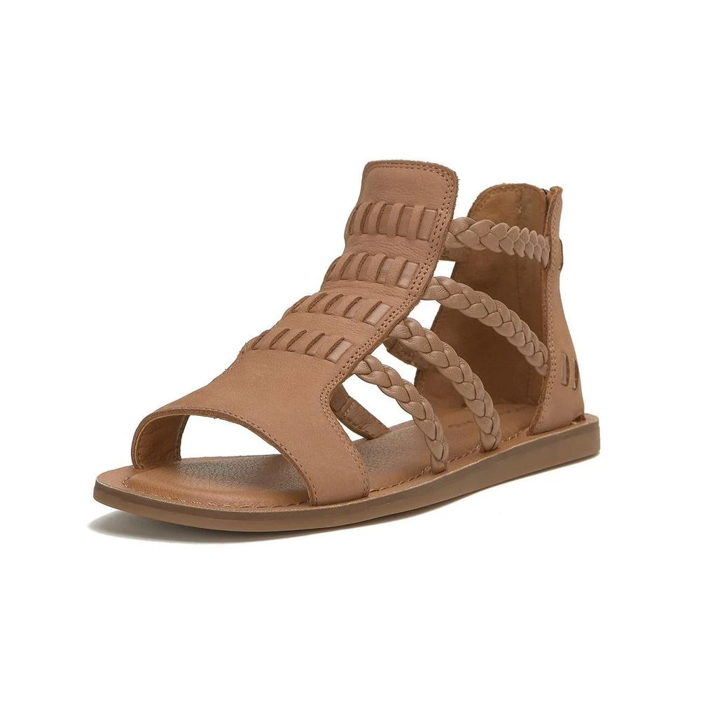 Lucky Brand Biretta Womens Leather Braided Gladiator Sandals 1