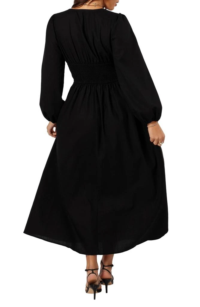 cowl long sleeve dress Argent Longsleeve Cowl Neck Dress in Silk | Midnight | Women's Dresses