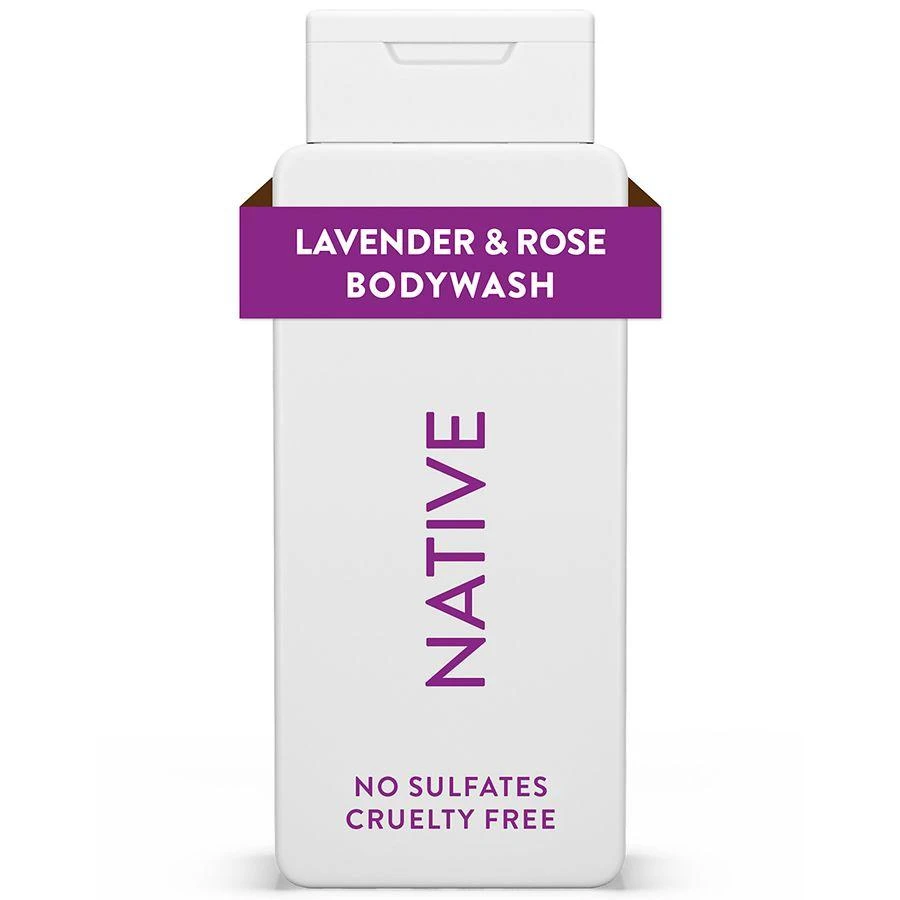 Native Body Wash, Sulfate Free, for Women and Men Lavender & Rose 1