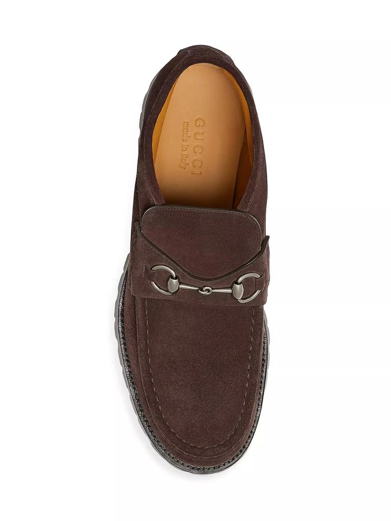 Gucci Sylke Horsebit Suede Ankle Boots 4