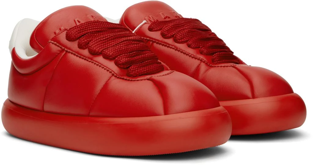 Marni Red Leather BigFoot 2.0 Sneakers 4