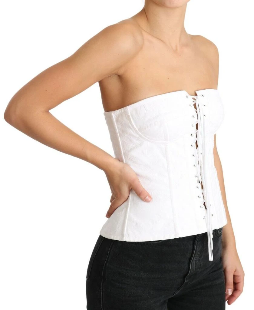 Dolce 
Gabbana PALERMO Bustier Cotton Top Women
s Corset 2