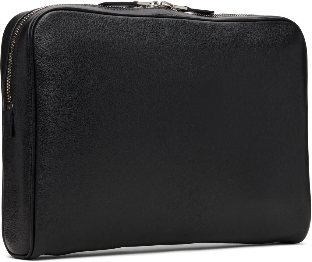 Tom Ford Black Grain Leather Minimal Laptop Pouch 3