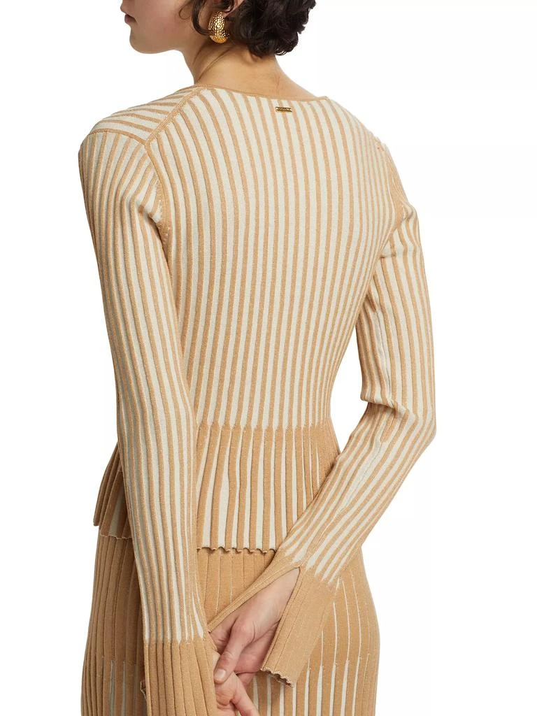 Toccin Priscilla Rib-Knit Zip-Up Cardigan 6