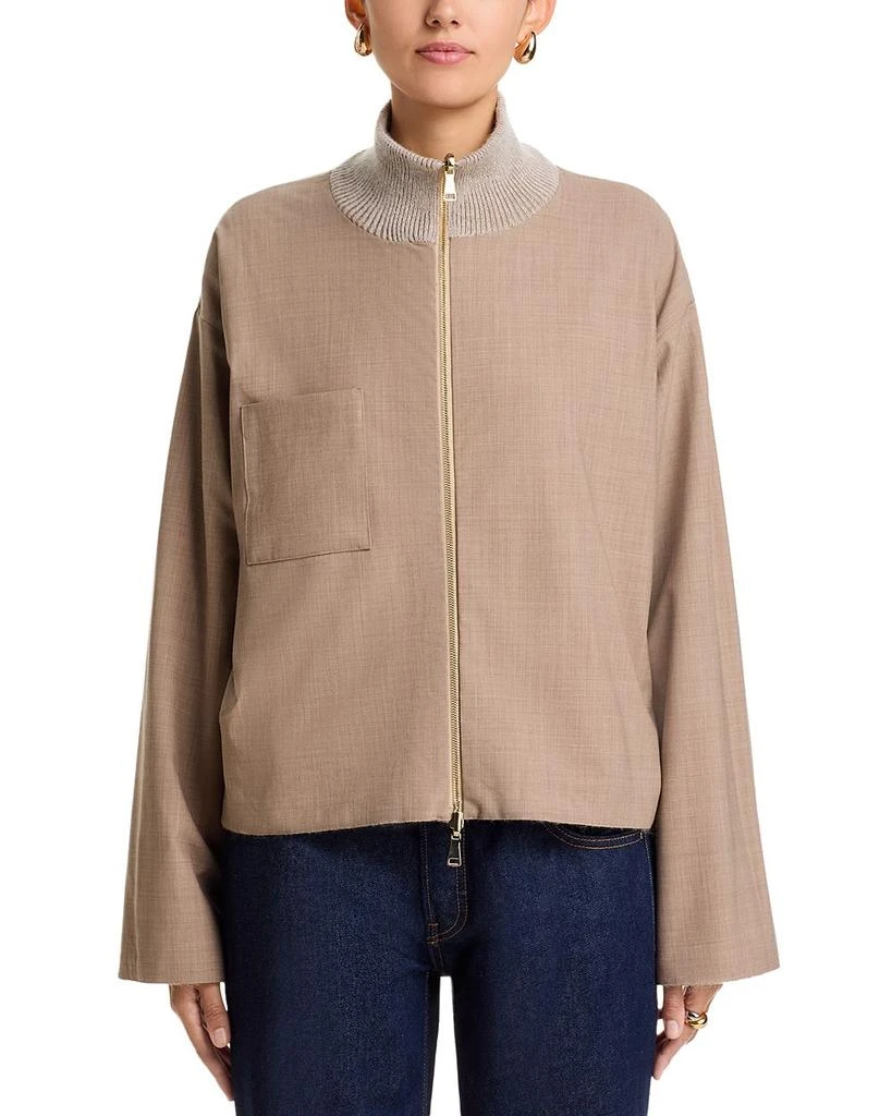 Fabiana Filippi Bi Stretch Wool Blend Reversible Jacket 5