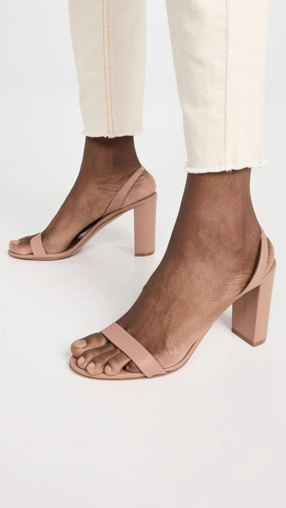 Aquazzura So Nude Block Sandals 85 2