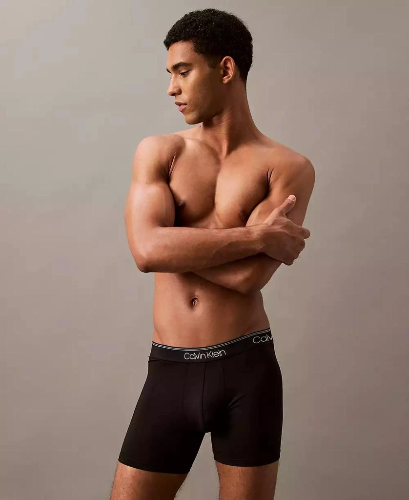 Calvin Klein Men's 3-Pack Microfiber Stretch Boxer Briefs Underwear 3