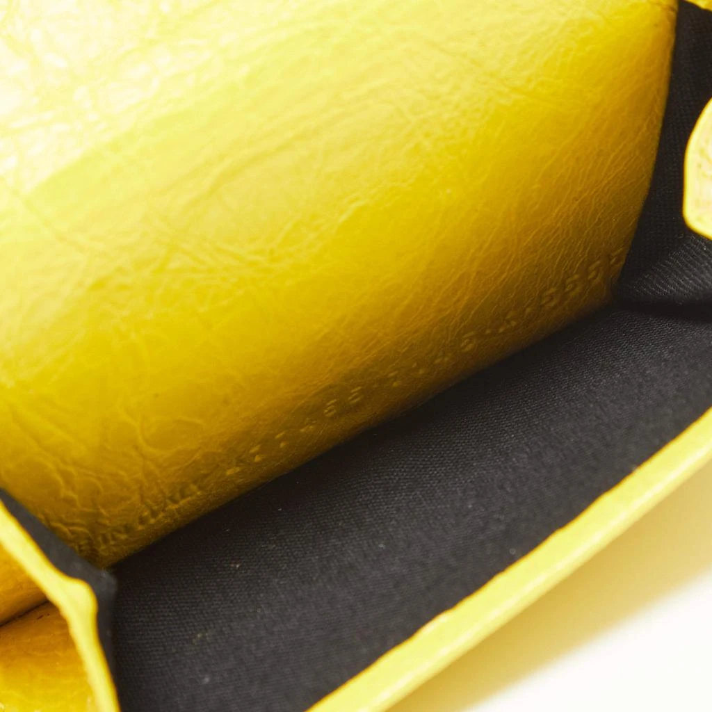 Balenciaga Balenciaga Curry Leather City Wallet 4