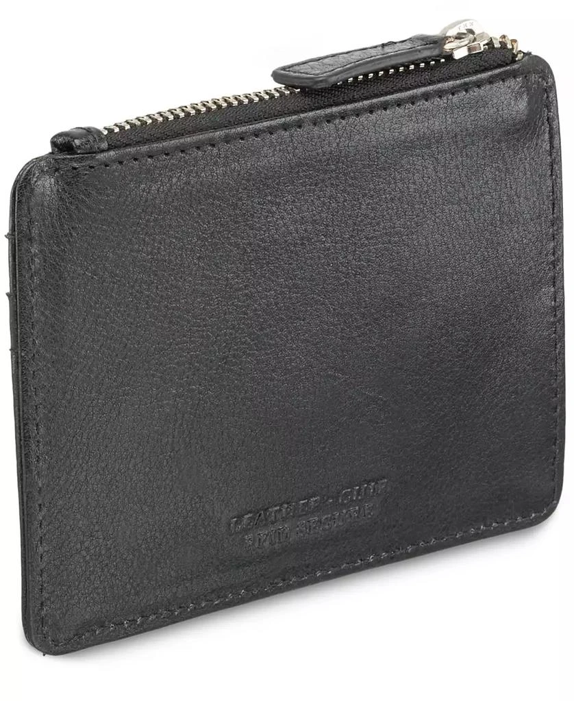 Mancini Leather Goods Men's Equestrian2 Collection RFID Secure Card Case and Coin Pocket 3
