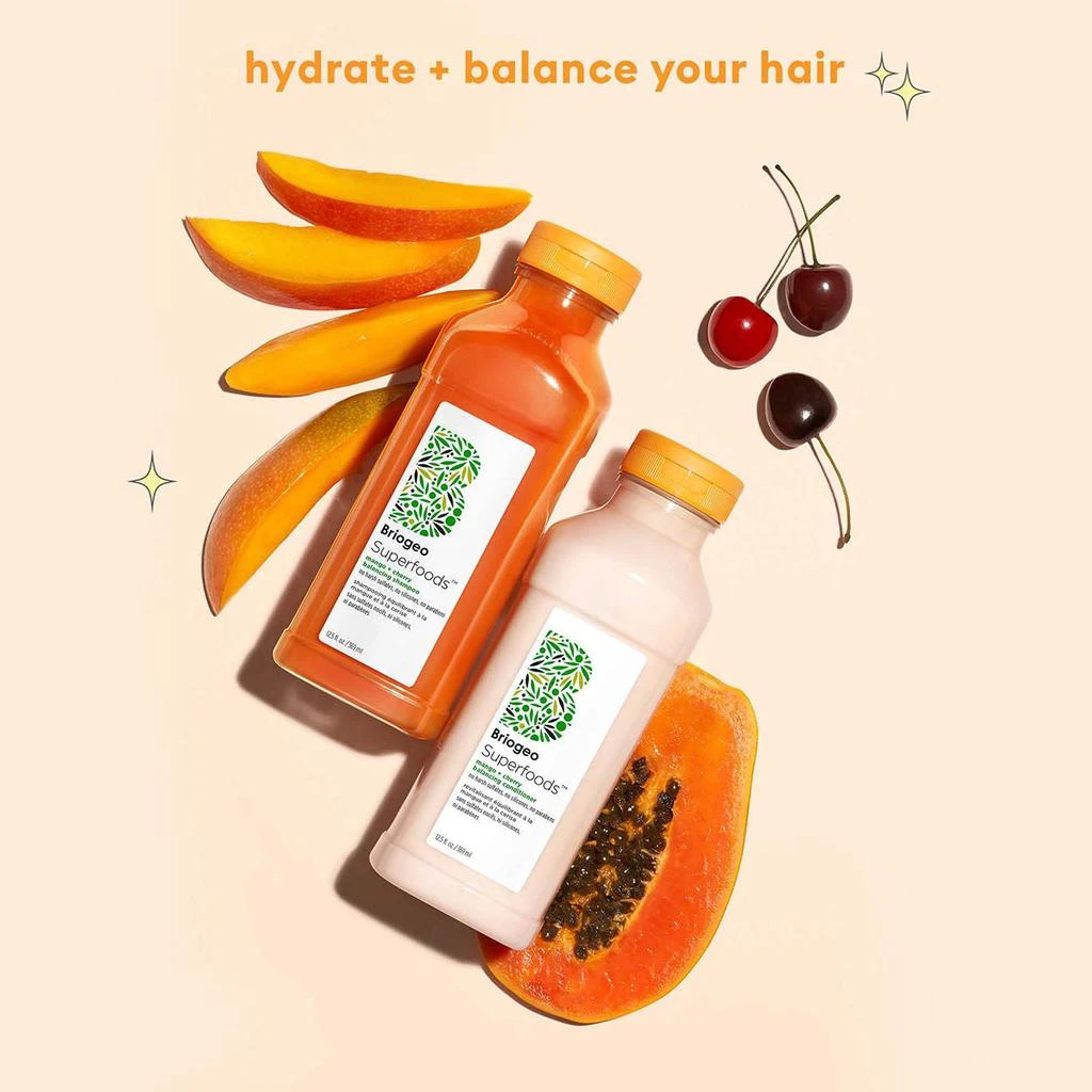 Briogeo Superfoods Mango and Cherry Oil Control and Balancing Shampoo 4