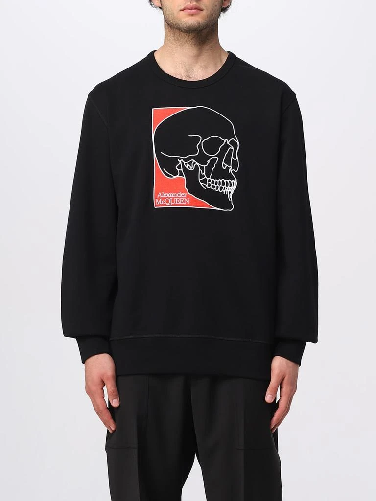 ALEXANDER MCQUEEN Alexander McQueen cotton sweatshirt with Skull print 1