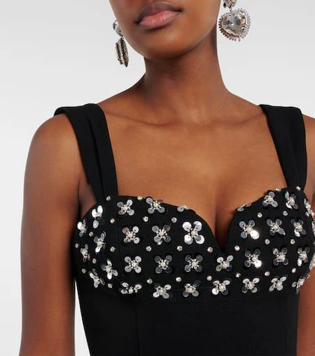 REBECCA VALLANCE Bianca crystal-embellished gown 4