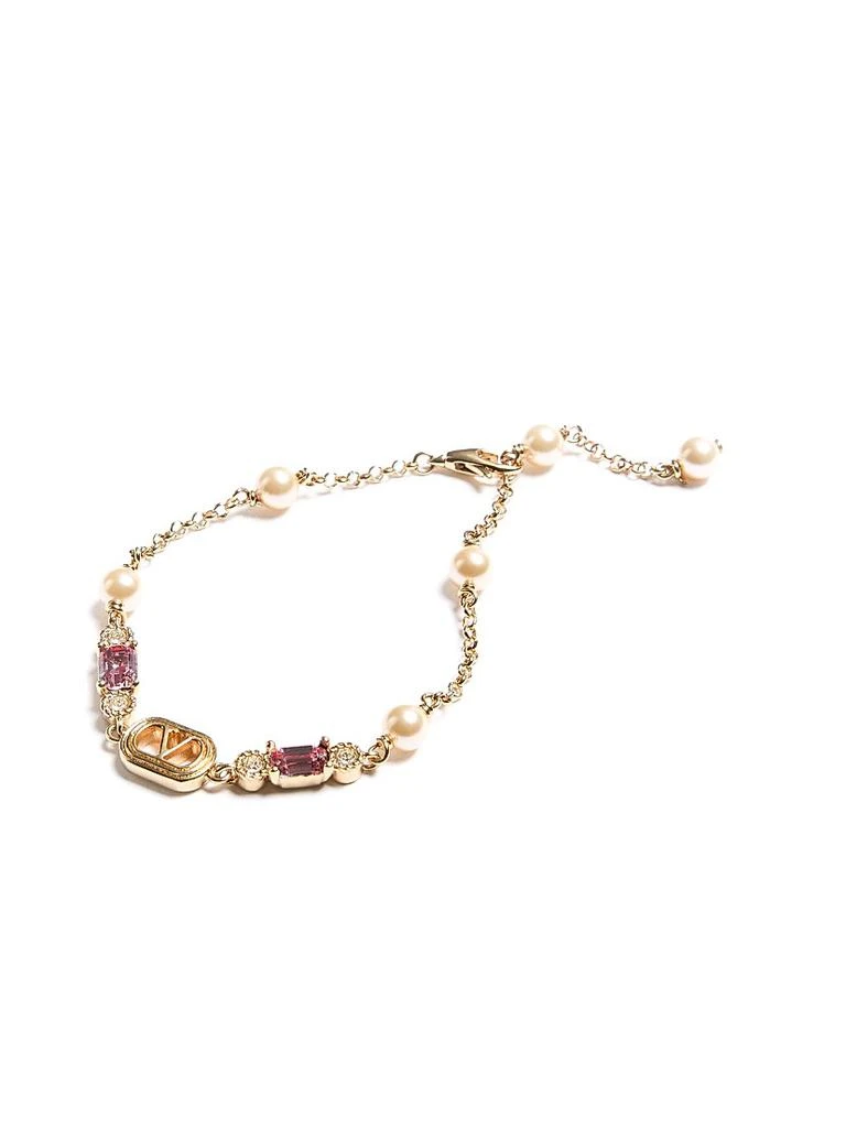 Valentino Ovalette Bracelet in Metal, Pearls and Swarovski Crystals 4