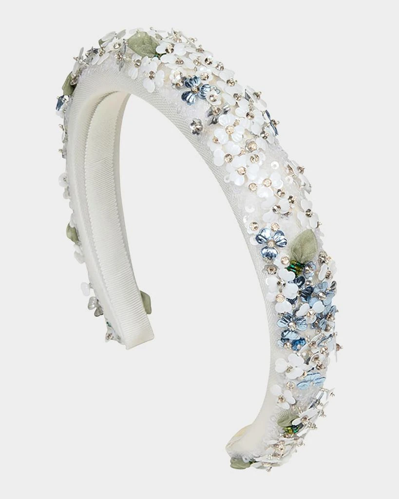 Jennifer Behr Aurellia Tulle Embellished Headband 1