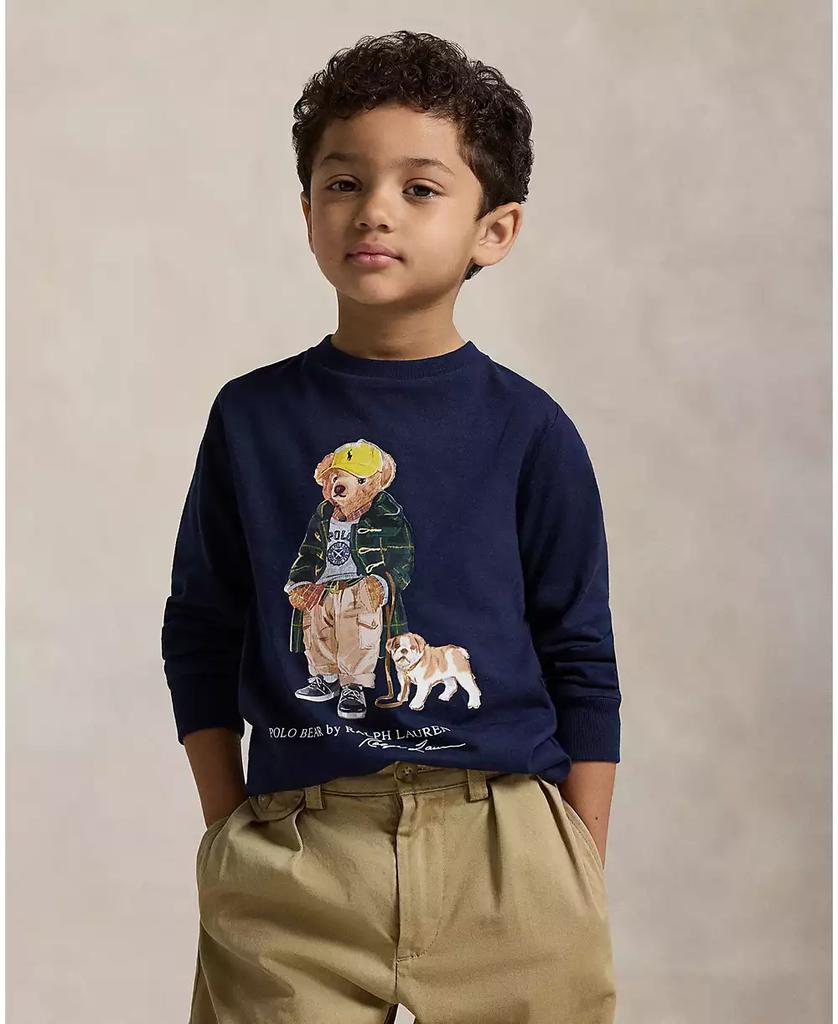 Ralph Lauren Toddler and Little Boys Polo Bear Long Sleeve T-Shirt