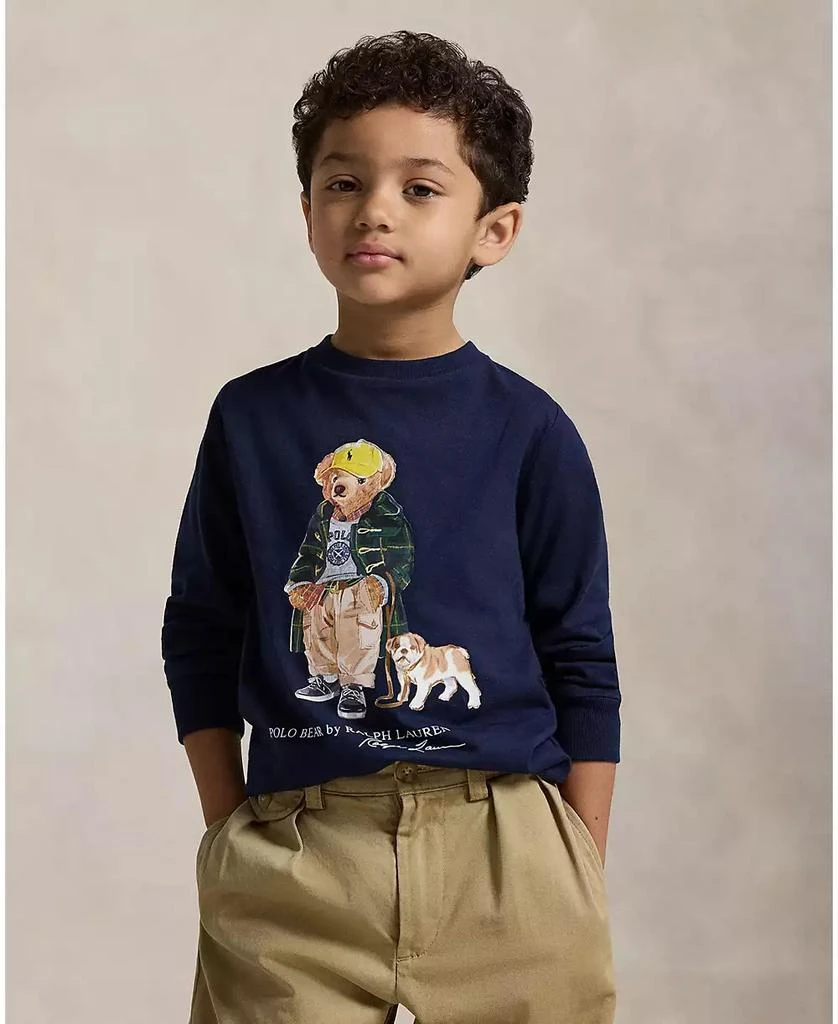 Ralph Lauren Toddler and Little Boys Polo Bear Long Sleeve T-Shirt 1