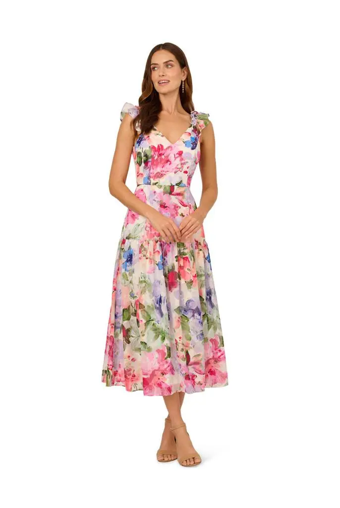 Adrianna Papell Sweetheart midi dress 5