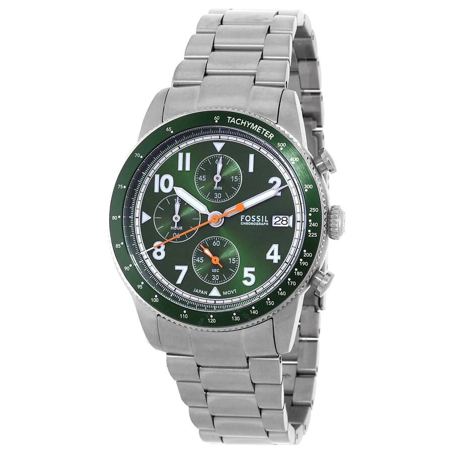 Fossil Sport Tourer Chronograph Quartz Green Dial Men's Watch FS6048 1