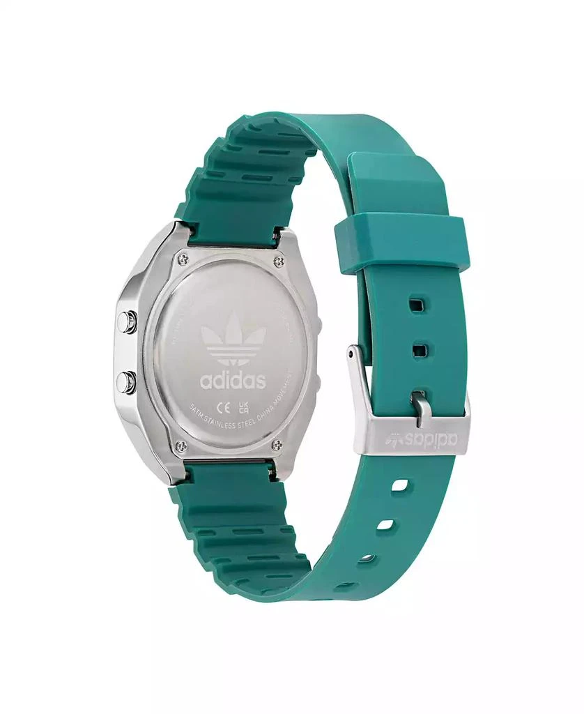 Adidas Unisex Digital Two Green Resin Strap Watch 36mm 2