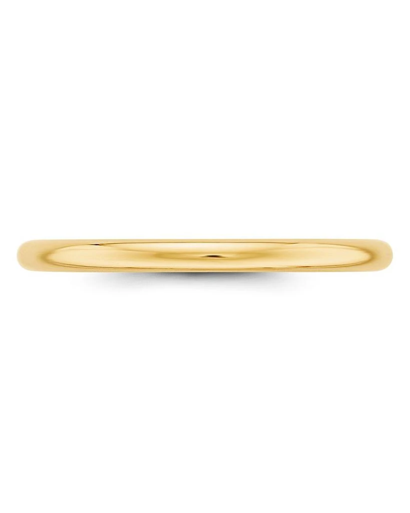 Bloomingdale
s Men
s 2mm Half Round Band Ring in 14K Yellow Gold or 14K White Gold 4