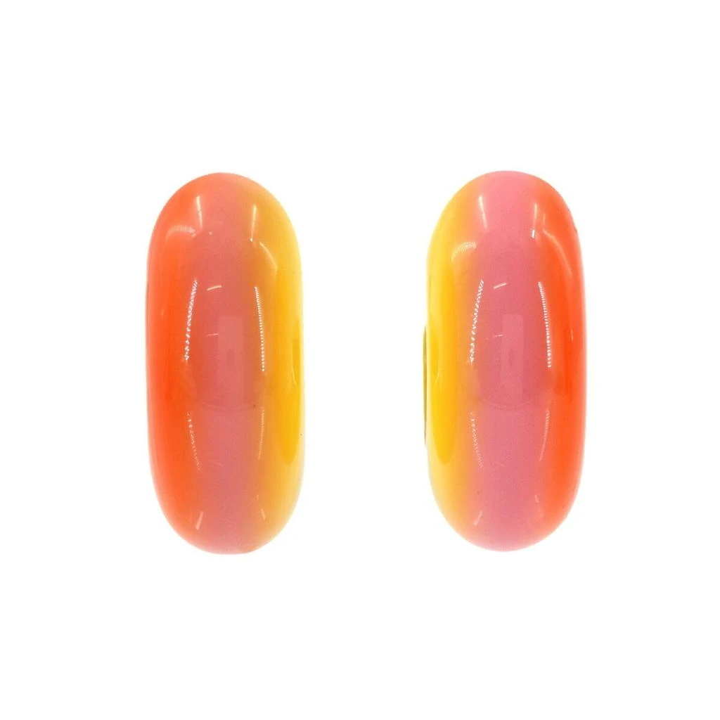 Hermes Lacquer Wood Half Hoop Earrings (Pre-Owned) 2