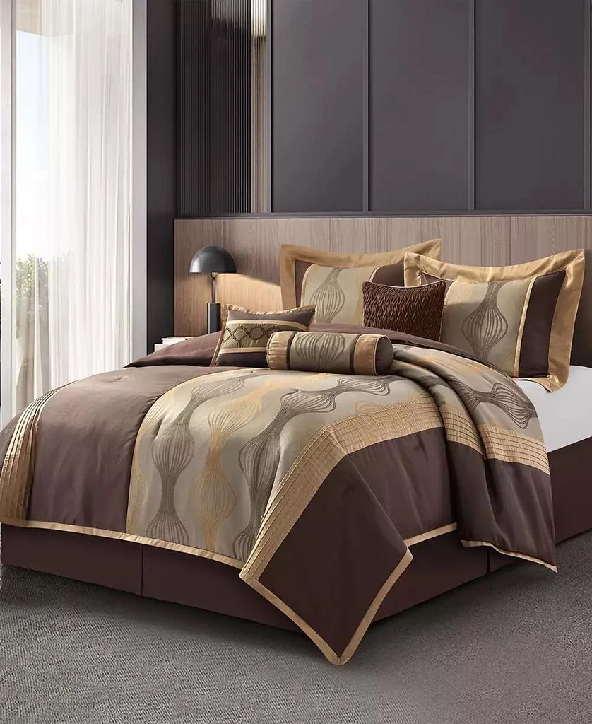 Stratford Park Kath 7-Piece Comforter Set, Brown, California 1