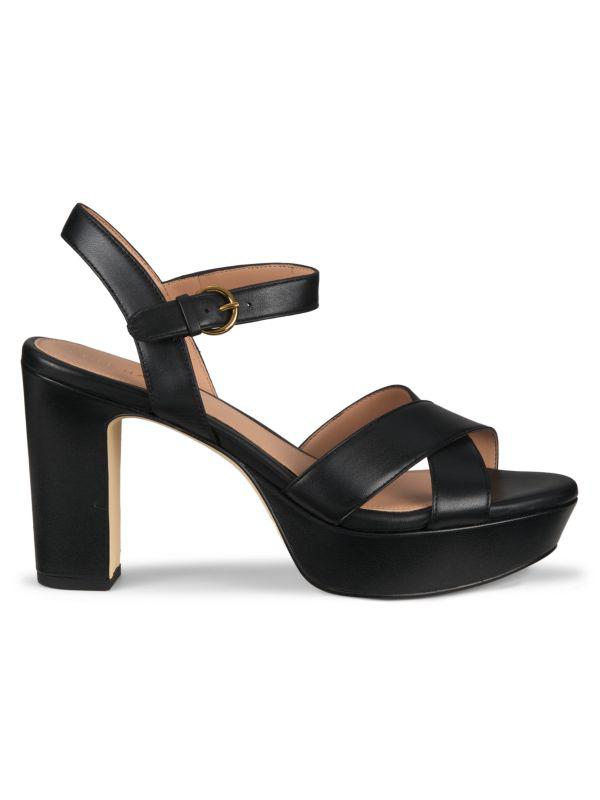 Cole Haan Riannon Leather Platform Sandals - Shoes - Free