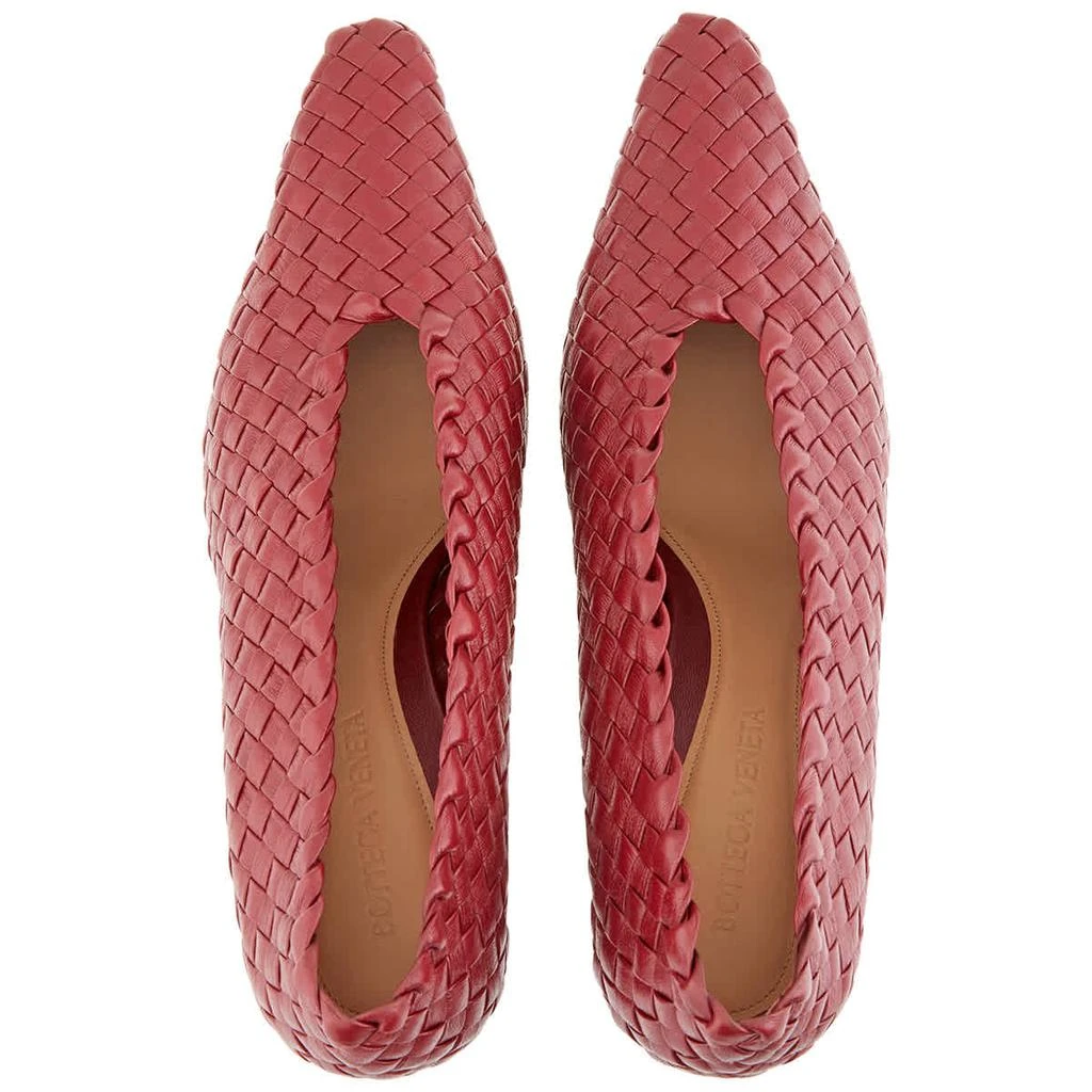 Bottega Veneta Intrecciato Nappa Leather 75 MM Almond Pumps 3