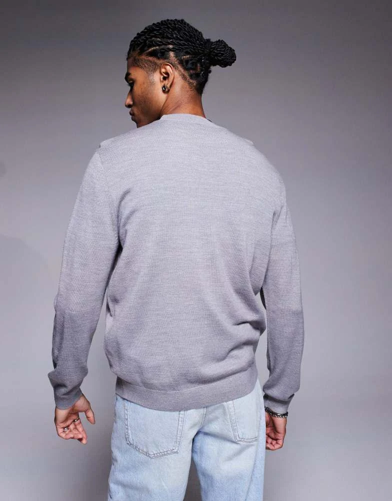 Armani Exchange Armani Exchange logo sweatshirt in grey 4