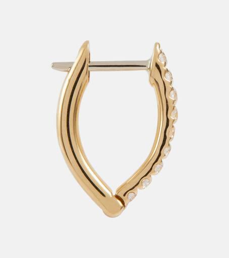 Melissa Kaye Cristina Small 18kt gold earrings with diamonds