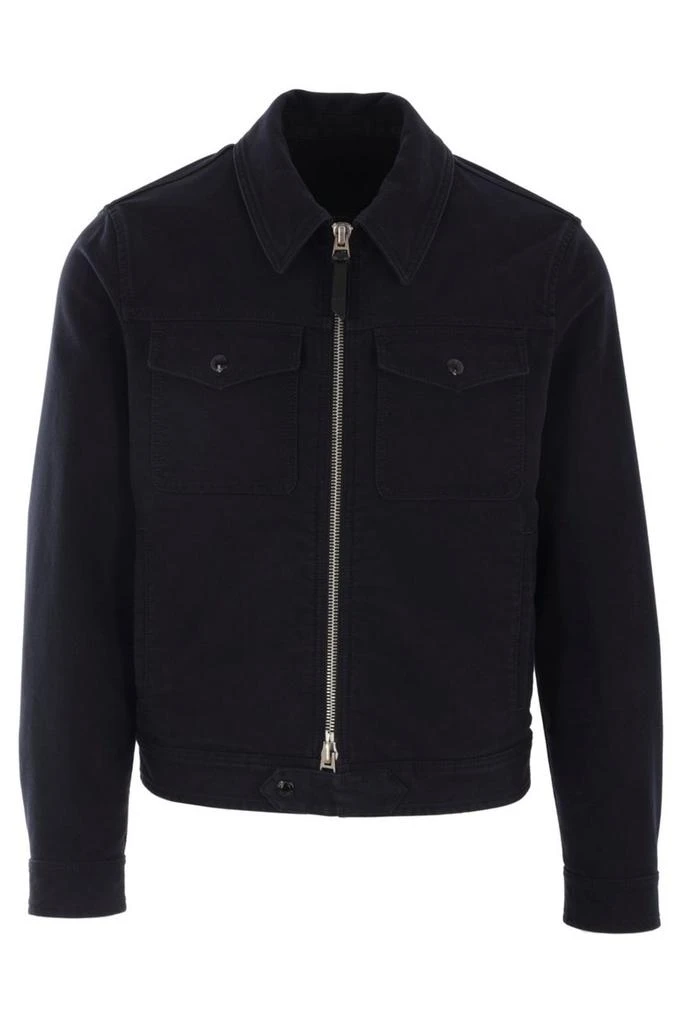 Tom Ford Tom Ford Zip-Up Gabardine Jacket 1