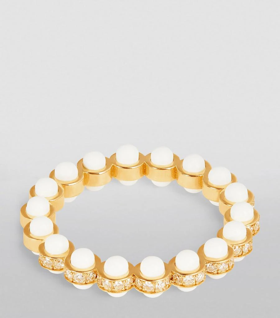 L'ATELIER NAWBAR Yellow Gold, Diamond and Enamel The Hydrogen Ring 3
