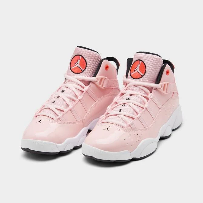 Jordan Girls' Little Kids' Air Jordan 6 Rings Basketball Shoes 2