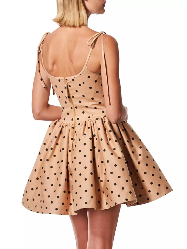 Carolina Herrera Polka-Dot Flared Minidress 4