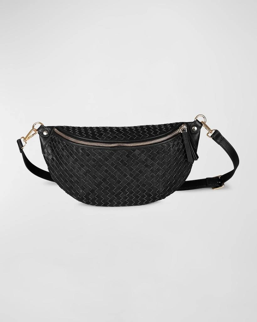 Rafe Alex Handwoven Leather Sling Crossbody Bag 1