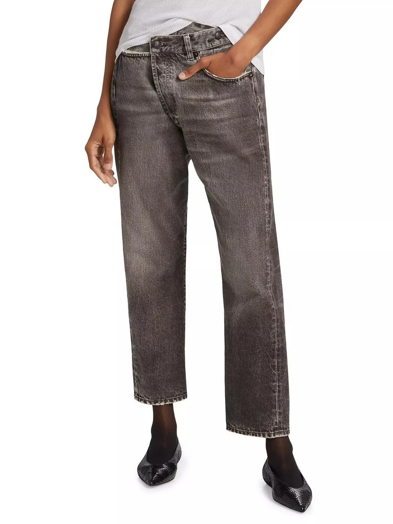 R13 Crossover Low-Rise Baggy Drop-Crotch Jeans 3