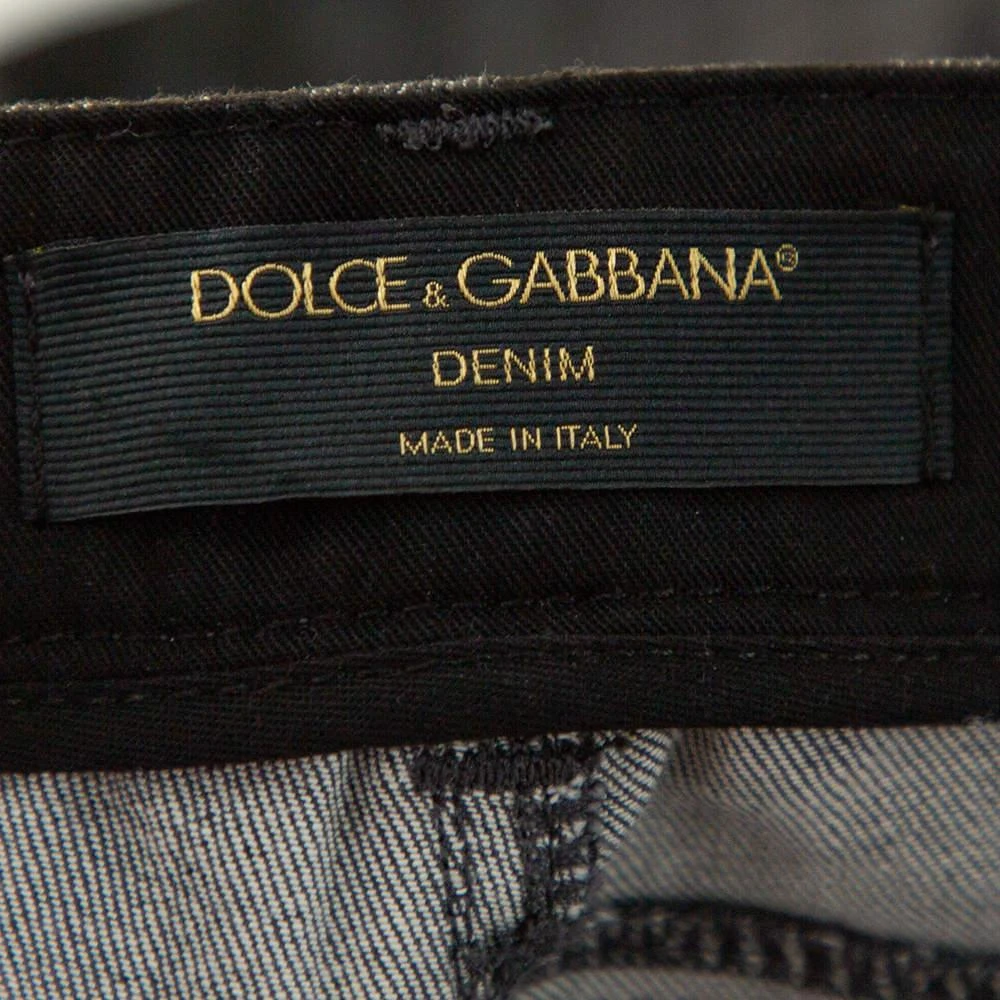 Dolce & Gabbana Dolce & Gabbana Grey Polka Dot Denim Skinny Jeans XS 5