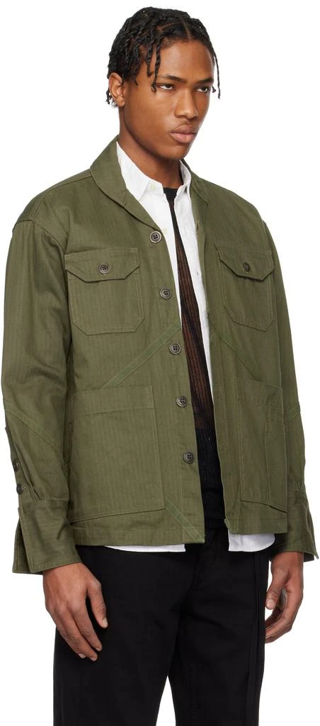 Greg Lauren Khaki Army Boxy Jacket 2