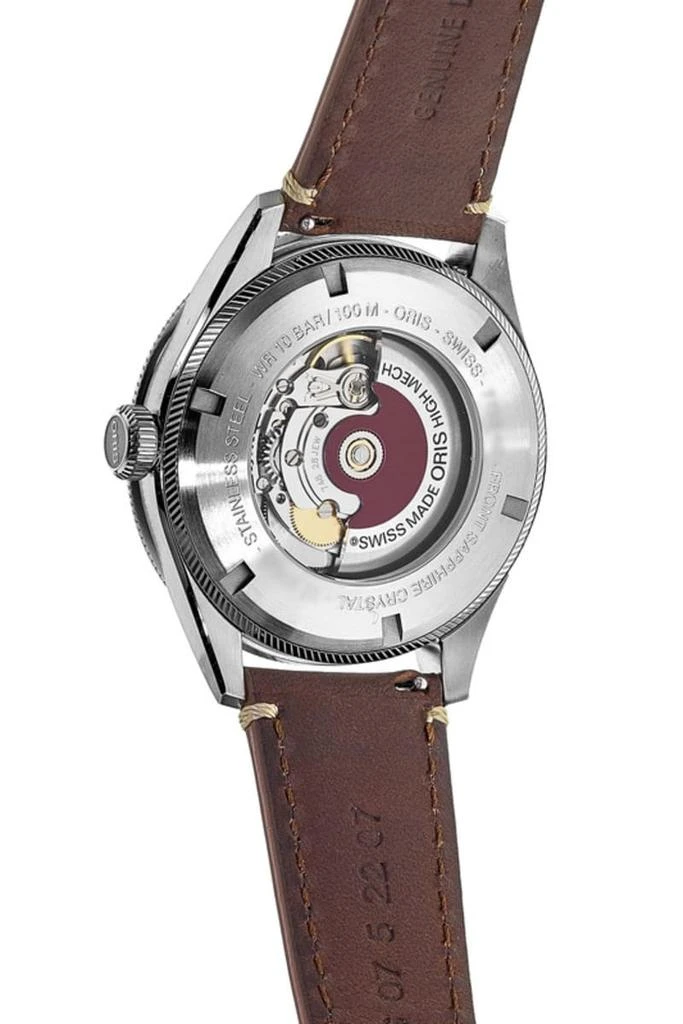 Oris Big Crown ProPilot Timer GMT Black Dial Brown Leather Strap Men's Watch 01 748 7756 4064-07 5 22 07LC 2